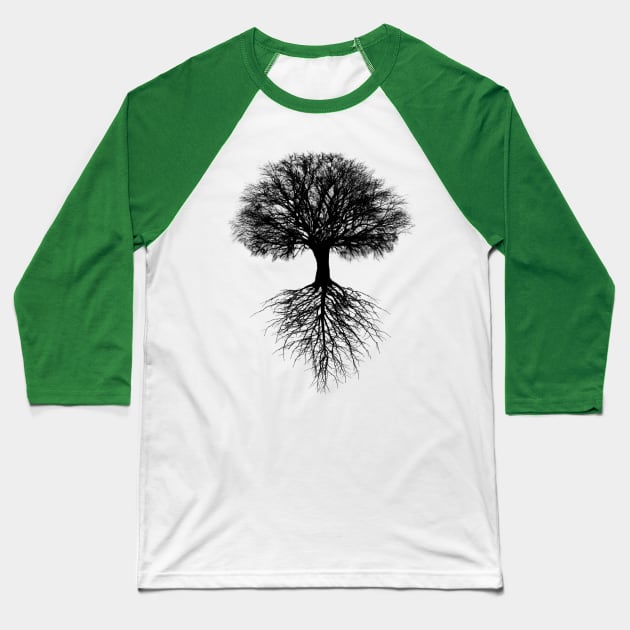 Tree of Life Baseball T-Shirt by wanungara